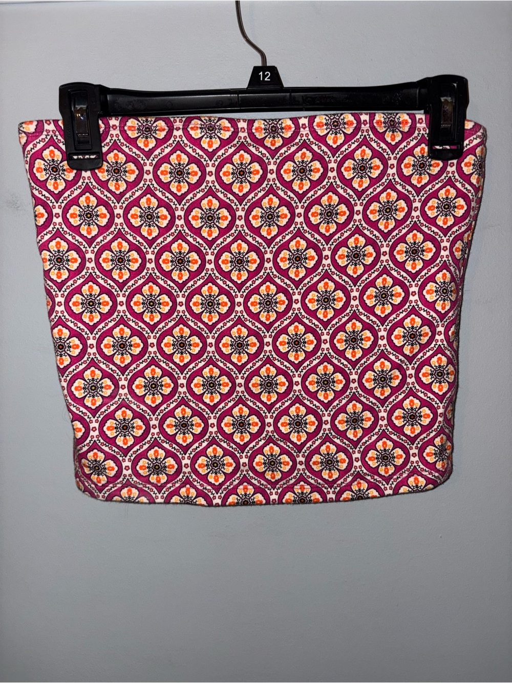 Women's Pink Patterned Tube Top